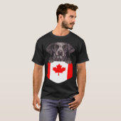 Canada Flag German Shorthaired Pointer Dog In Pock T-Shirt (Vorne ganz)