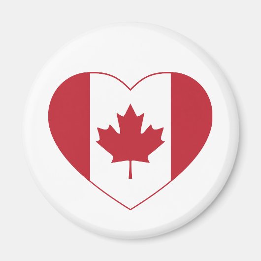Canada Flag Heart Kühlschrankmagnet (Vorne)