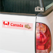 Canada Flag Heart + Map Autoaufkleber (Auf Lkw)