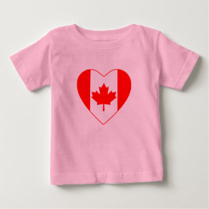Canada Flag Heart T - Shirt