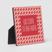 CANADA FLAG Herzlich willkommen auf unserer Zuhaus Fotoplatte (Vorderseite)