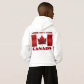 Canada Flag Jacket Personalisiert Souvenir Hoodies (Schwarz voll)