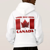 Canada Flag Jacket Personalisiert Souvenir Hoodies (Rückseite)