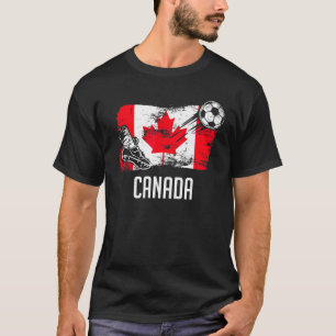 Canada Flag Jersey Canadian Soccer Team Canadian T-Shirt