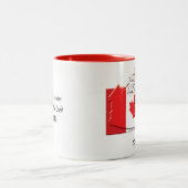 CANADA FLAG MAP Scripture Customized Patriotic Zweifarbige Tasse (Mittel)