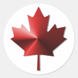 Canada Flag Mapsleaf Stickers