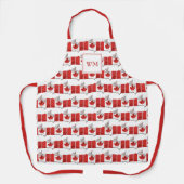 CANADA FLAG | Monogramm | Kanadierin Schürze (Vorderseite)