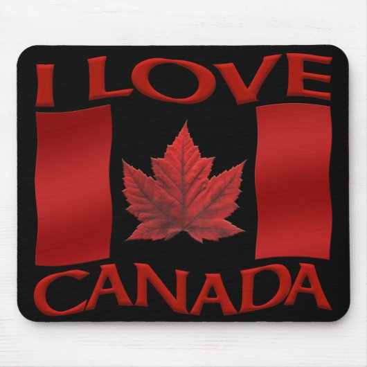 Canada Flag Mousepad I Liebe Canada Mousepad (Vorne)