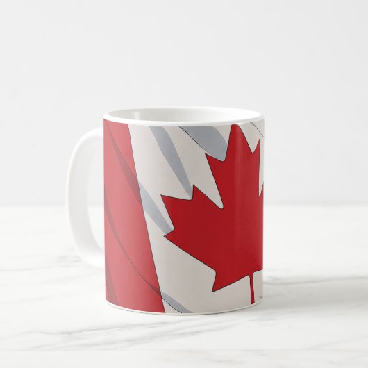 Canada Flag Mug Kaffeetasse (Vorderseite Links)