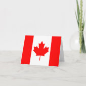 Canada Flag Notecard Karte (Vorderseite)