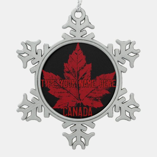 Canada Flag Ornament Personalisiert Canada Souveni (Vorderseite)