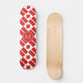 CANADA Flag Patriotic Custom MONOGRAM Skateboard (Vorderseite)