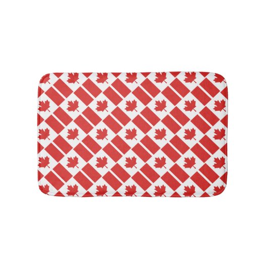 CANADA FLAG Patriotic Geometric Modern Canadian Badematte (Vorderseite)