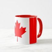 Canada Flag Patriotic Maple Leaf Personalized Tasse (VorderseiteRechts)