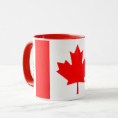 Canada Flag Patriotic Maple Leaf Personalized Tasse (Vorderseite Links)