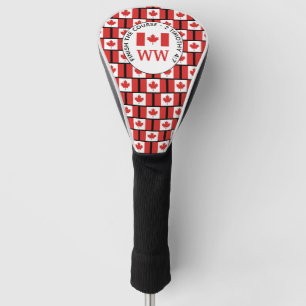 CANADA FLAG Personalisiertes Monogramm Golf Headcover