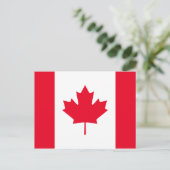 Canada Flag Postkarte (Stehend Vorderseite)