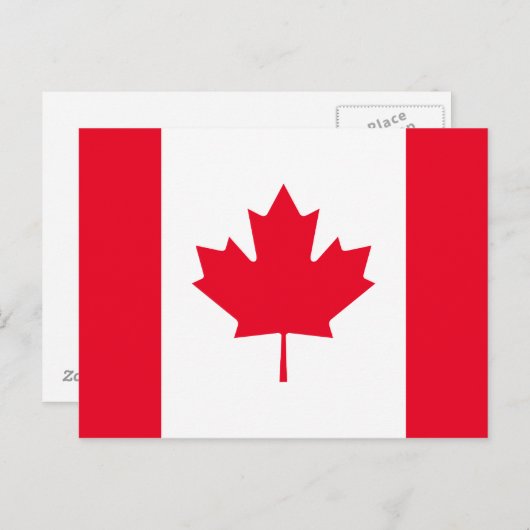 Canada Flag Postkarte (Vorne/Hinten)