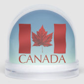 Canada Flag Snow Globe Custom Canada Snowglobe Schneekugeln (Vorderseite)