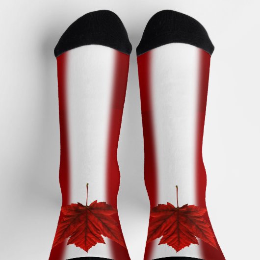 Canada Flag Socks Canada Souvenir Socks Customize Socken (Oben)