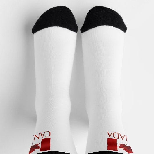 Canada Flag Socks Canada Souvenir Socks Customize Socken (Oben)