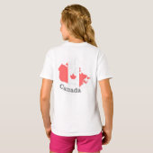 Canada Flag T - Shirt - Flachsticker-Design (Schwarz voll)