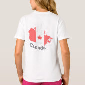 Canada Flag T - Shirt - Flachsticker-Design (Rückseite)
