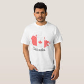Canada Flag T - Shirt - Flachsticker-Design (Vorne ganz)