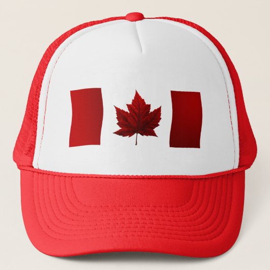 Canada Flag Trucker Hat Canada Souvenir Cap Truckerkappe (Vorderseite)