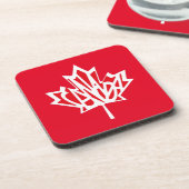 CANADA FLAG VERSION FREI von Masanser Getränkeuntersetzer (Linke Seite)