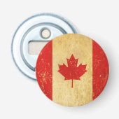 Canada Flag Vintag Design Flaschenöffner (Vorderseite)