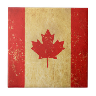 Canada Flag Vintag Design Keramik Tile Fliese