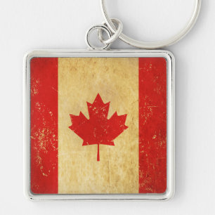 Canada Flag Vintag Design Metal Schlüsselanhänger