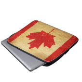 Canada Flag Vintages Design Notebook-Sieb Laptopschutzhülle (Vorne Knopf)