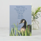 Canada Gänse Art Brautparty Einladung (Stehend Vorderseite)