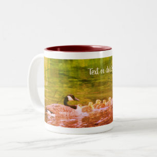 Canada Gänse Family Nature Art Personalisiert Zweifarbige Tasse