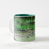 Canada Gänse Mama Vater Babies Nature Personalisie Zweifarbige Tasse (Vorderseite Links)