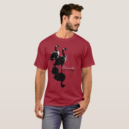 Canada Gänse T - Shirt Men Unisex Canada Shirt (Vorne ganz)