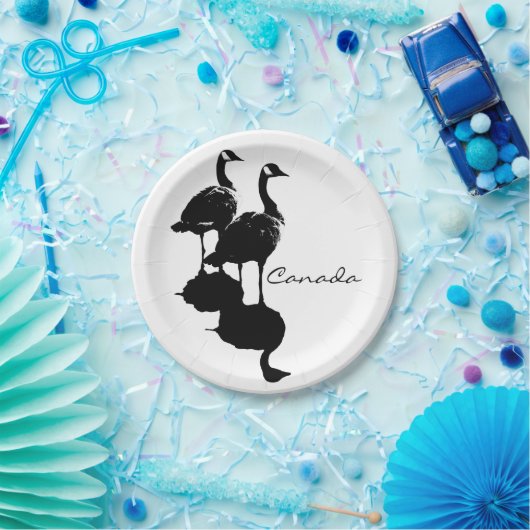 Canada Gänse Teller Canada Day Paper Teller (Party)