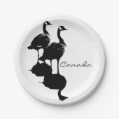 Canada Gänse Teller Canada Day Paper Teller (Vorderseite)