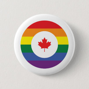 Canada Gay Pride Button