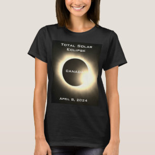 CANADA Gesamte Sonnenfinsternis 8. April 2024 T-Shirt