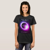 CANADA Gesamte Sonnenfinsternis 8. April 2024 T-Shirt (Vorne ganz)