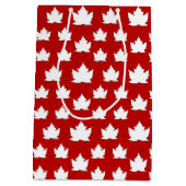 Canada Gift Bags Niedlich Canada Maple Leaf Gesche Mittlere Geschenktüte (Rückseite)