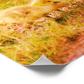 Canada Goose Babys Wildlife Art Poster (Ecke)