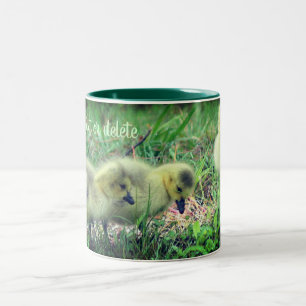 Canada Goose Babys Wildlife Personalisiert Zweifarbige Tasse