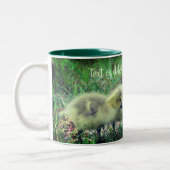 Canada Goose Babys Wildlife Personalisiert Zweifarbige Tasse (Links)