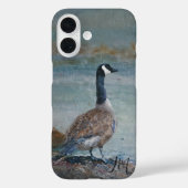 Canada Goose Bird Painting Individuelle Name Case-Mate iPhone Hülle (Rückseite)