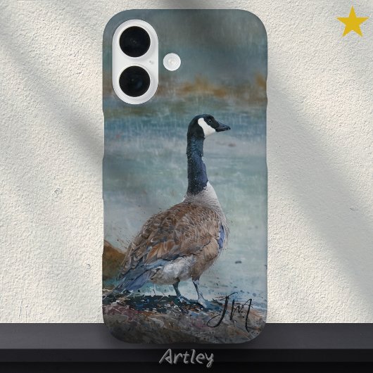 Canada Goose Bird Painting Individuelle Name Case-Mate iPhone Hülle