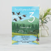 Canada Goose Birthday Einladung (Stehend Vorderseite)